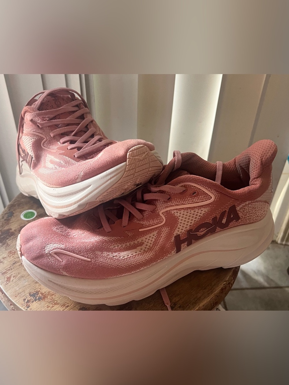 Hoka Women's Rose Pink Athletic Running Shoes